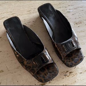 Salvatore Ferragamo slide with open toe